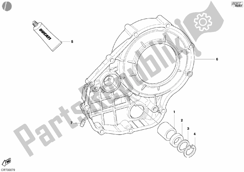 Toutes les pièces pour le Couvercle D'embrayage du Ducati Superbike 998 R 2002